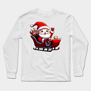 Happy Kawaii Santa Claus 07 Long Sleeve T-Shirt